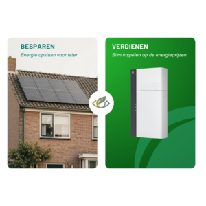 Verschil tussen besparen en verdienen met een thuisbatterij