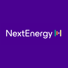 Logo van Next Energy voor de samenwerking met Visie Duurzaam
